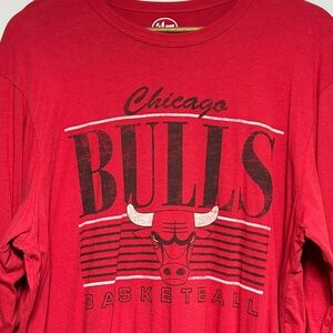 Men’s ‘47 Brand Chicago Bulls Red Long Sleeve Sz:L